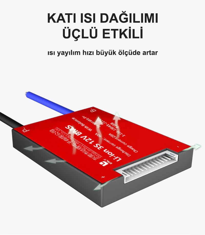 Daly Bms 10S 36V Deşarj 25A -Şarj 10A Balanslı Pil Koruma Modülü