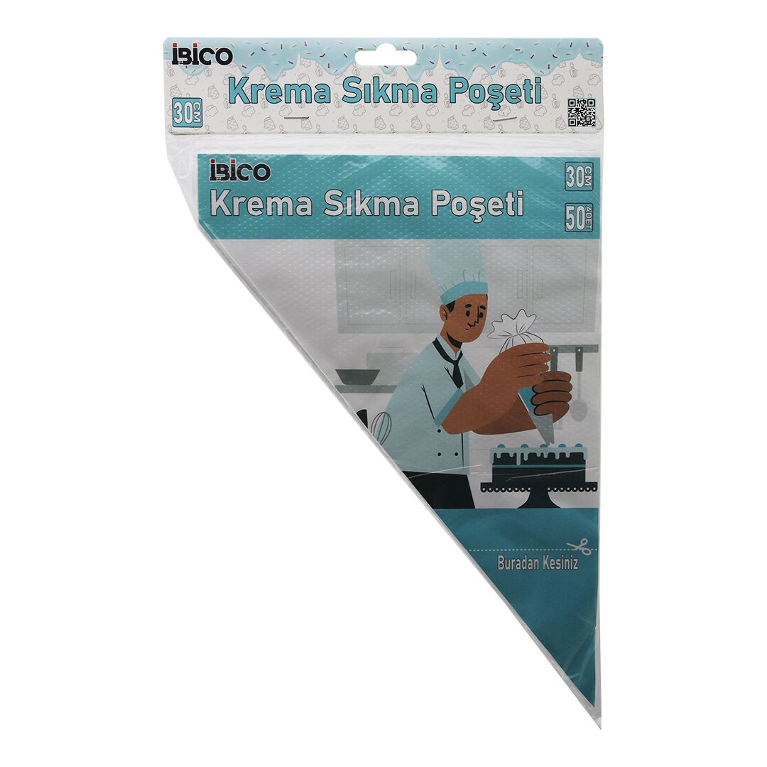 ANKAVERSE® NAYLON 30cm 50 adet krema sıkma poşeti