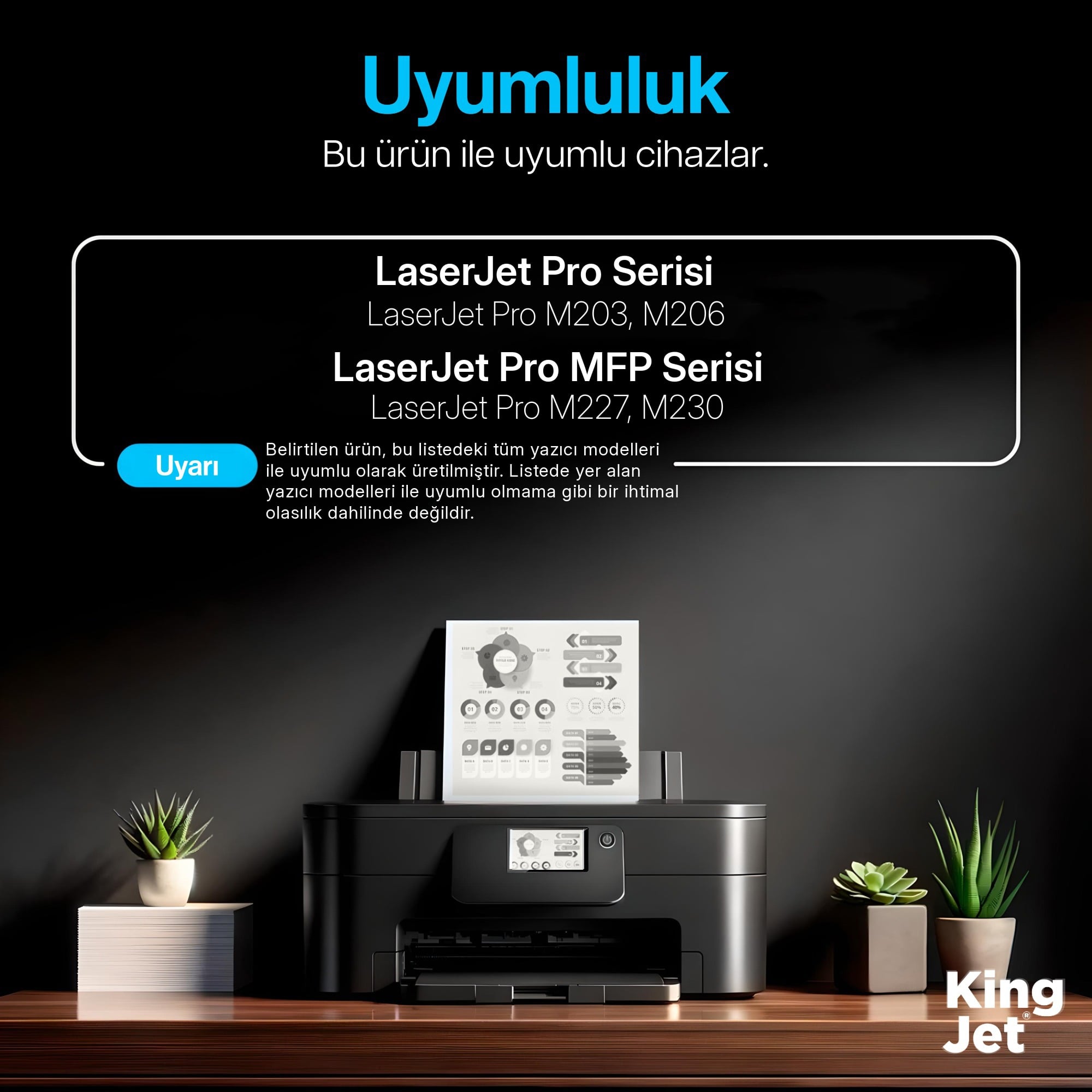 KingJET HP Uyumlu (32A) CF232A Çipli Muadil Drum Ünitesi | LaserJet Pro M230 Uyumluluk Tablosu