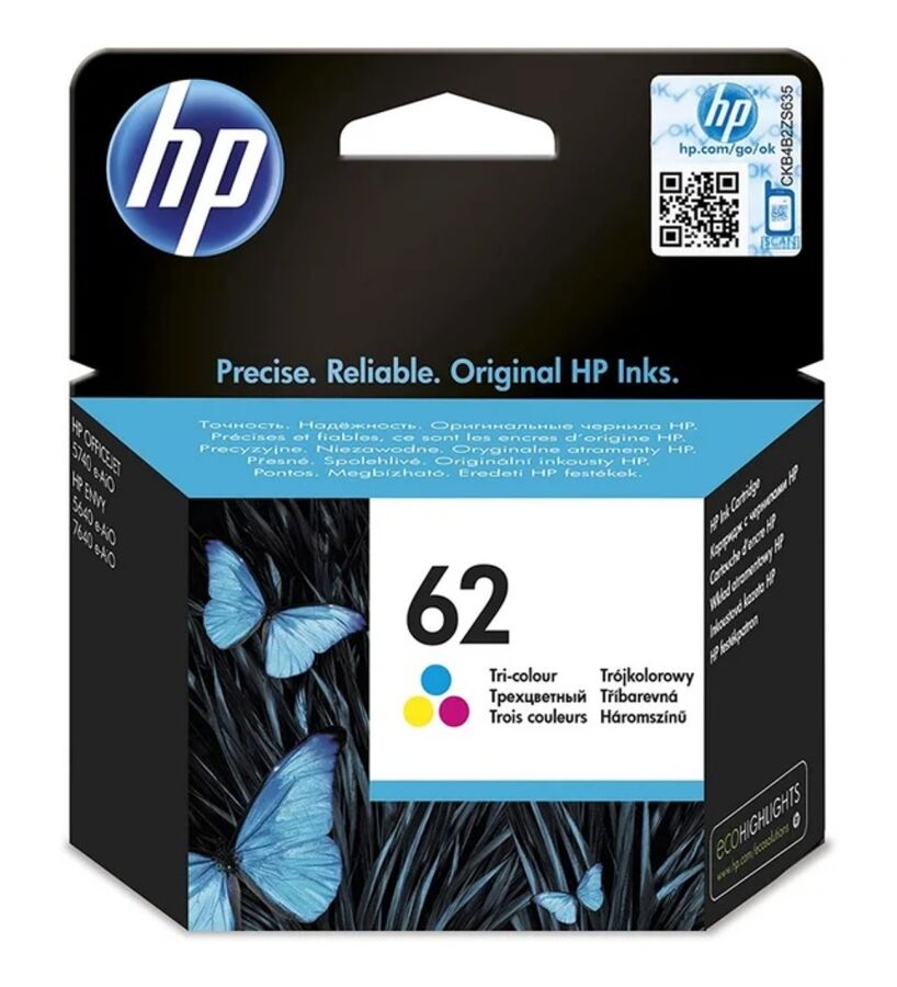 HP 62 Renkli Kartuş