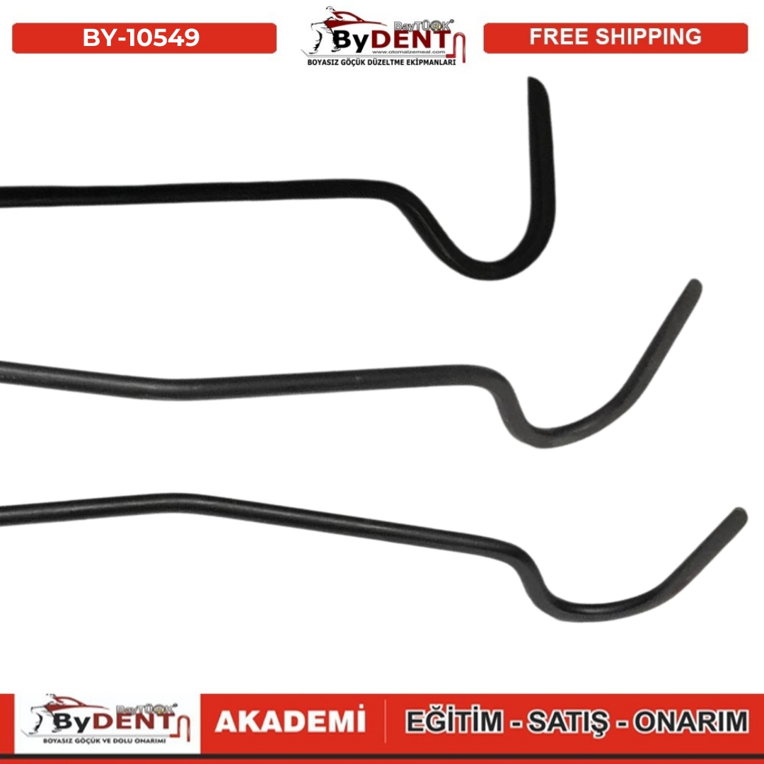 pdr, tools, göçük, düzeltme, kuşak arası, boyasız göçük, boyasız göçük düzeltme, pdr tools, otomalzemeal, bydent, göçük düzeltme ekipmanı,