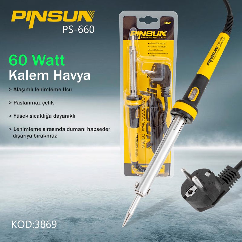 Pinsun PS-660 60 Watt Kalem Havya