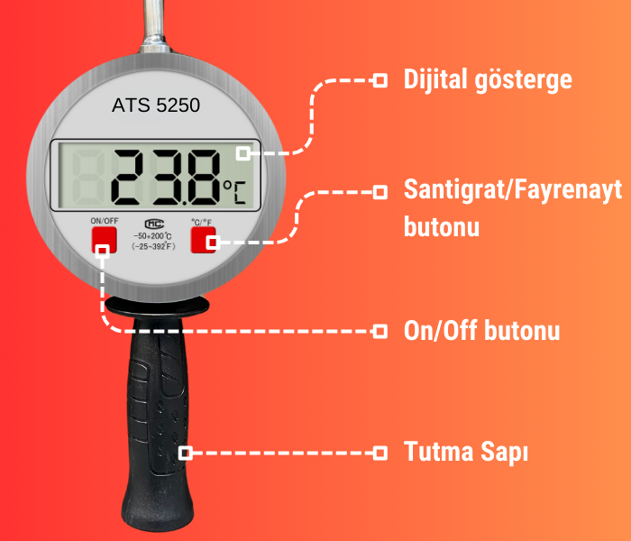 ATS 5250 sıcaklık sondası