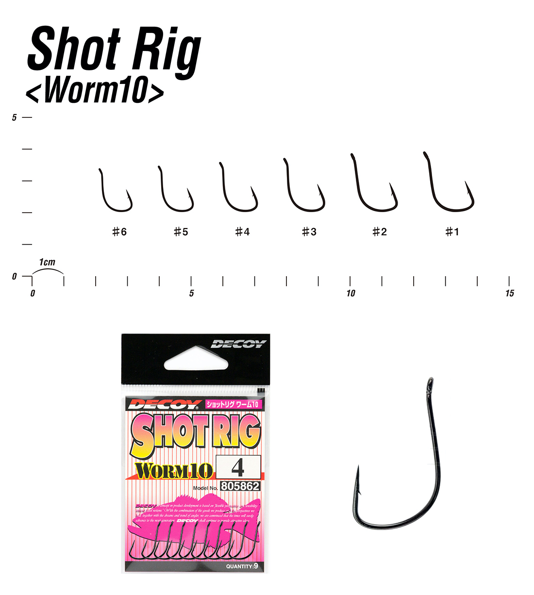 Decoy Worm 10 Shot Rig Olta İğnesi BN #1