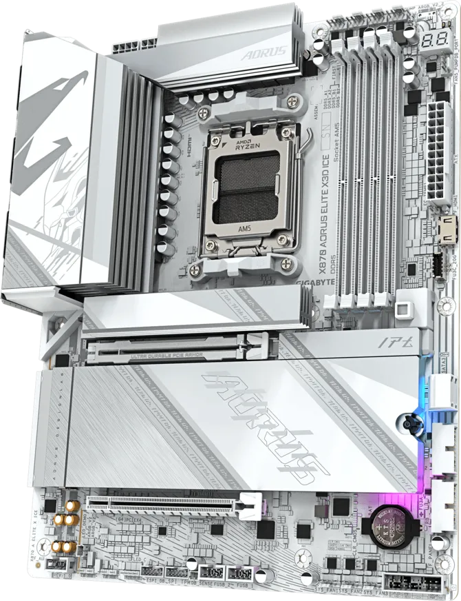 GIGABYTE X870 A ELITE X ICE AMD ANAKART