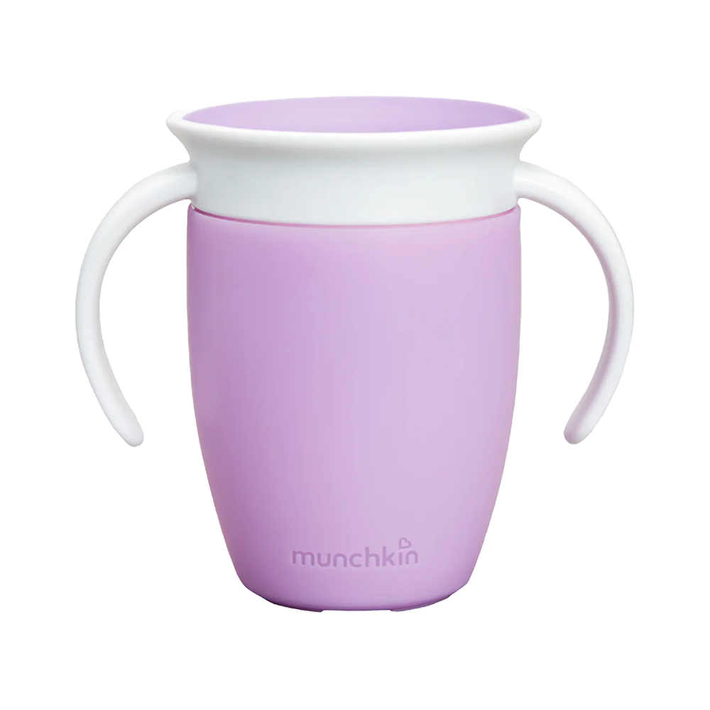 Munchkin Mucize 360° Alıştırma Bardağı, 6AY+, 207ML, Mor, 1 Adet