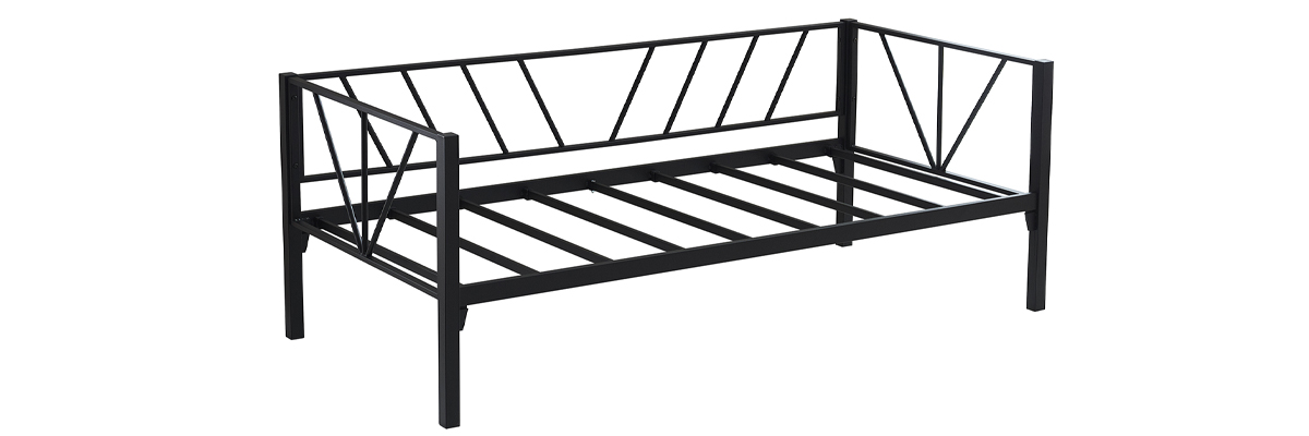 Alchera Daybed Tek Kişilik Beyaz Metal Karyola