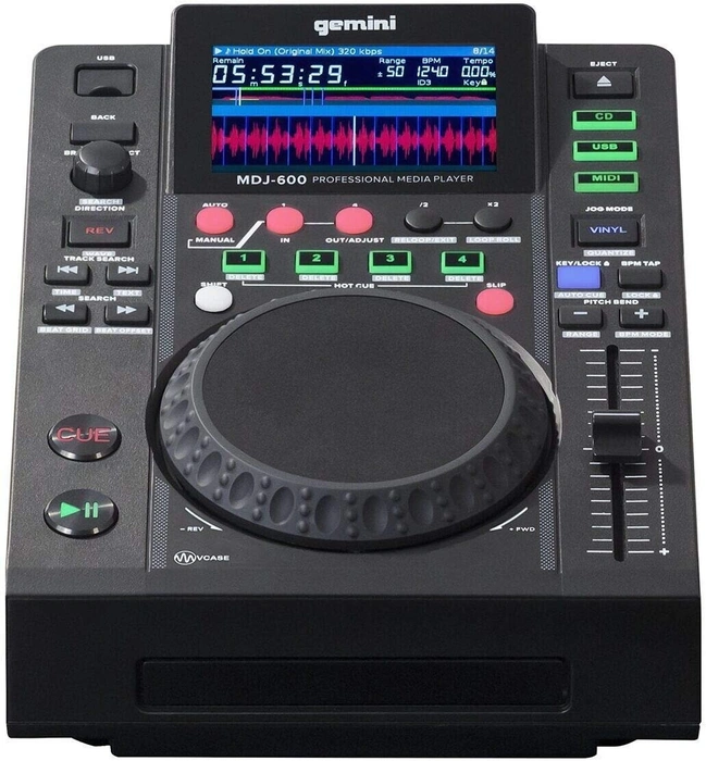 Gemini MDJ-600 Profesyonel CD ve USB DJ Media Player 1
