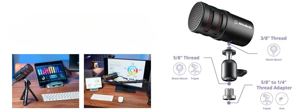 Avermedia Versati Go Am310g2 Yayıncı Mikrofonu H10