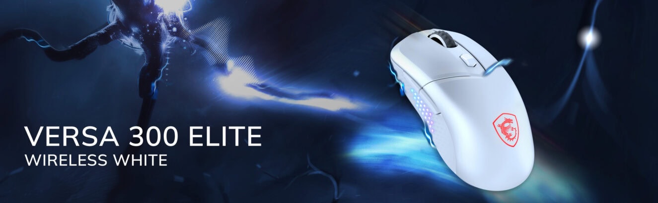 MSI VERSA 300 ELITE W White Gaming Mouse H1