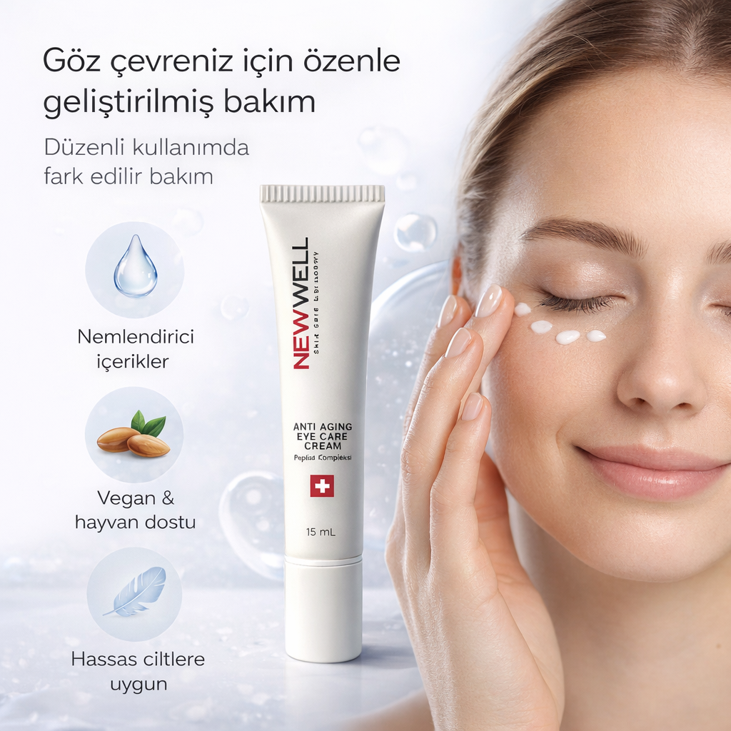 NEWWELL göz kremi uyarılar ve kullanım talimatları görseli
