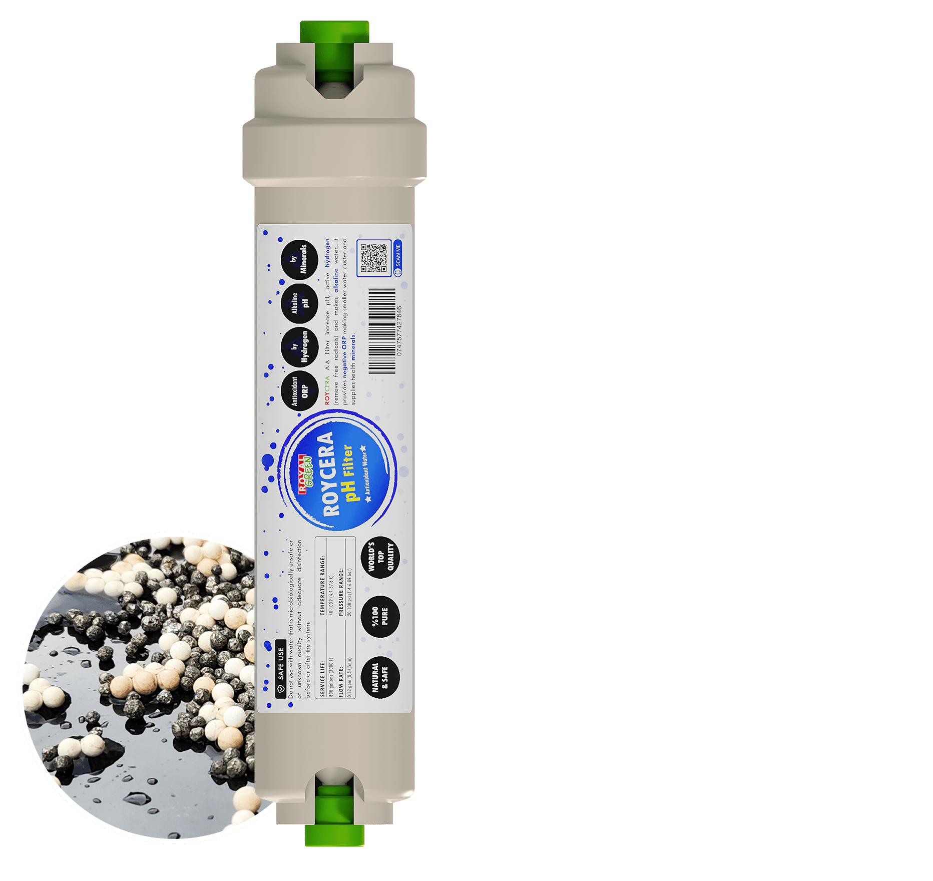 Roycera Alkali Filtre Mineral İçeriği