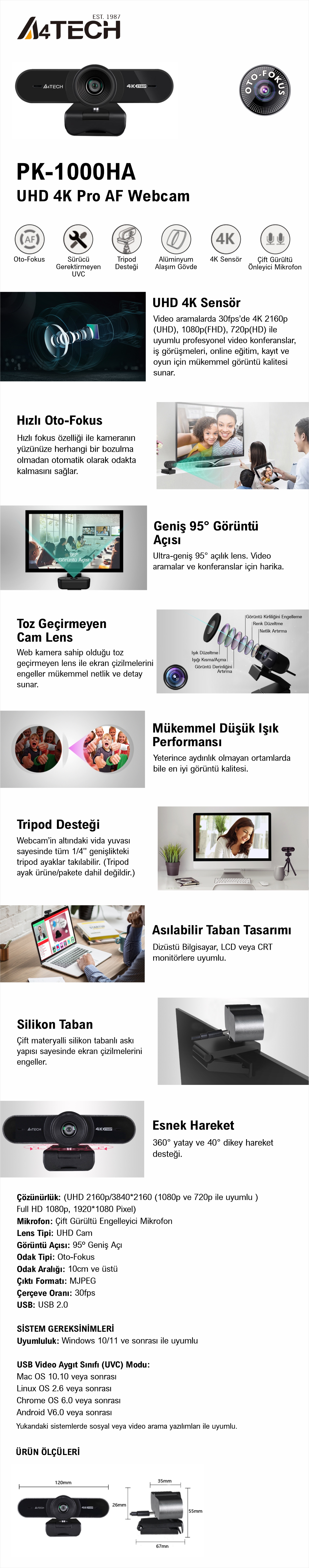 A4 Tech PK-1000HA Webcam