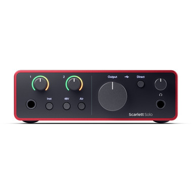 focusrite scarlett solo gen 4 genel görünüm