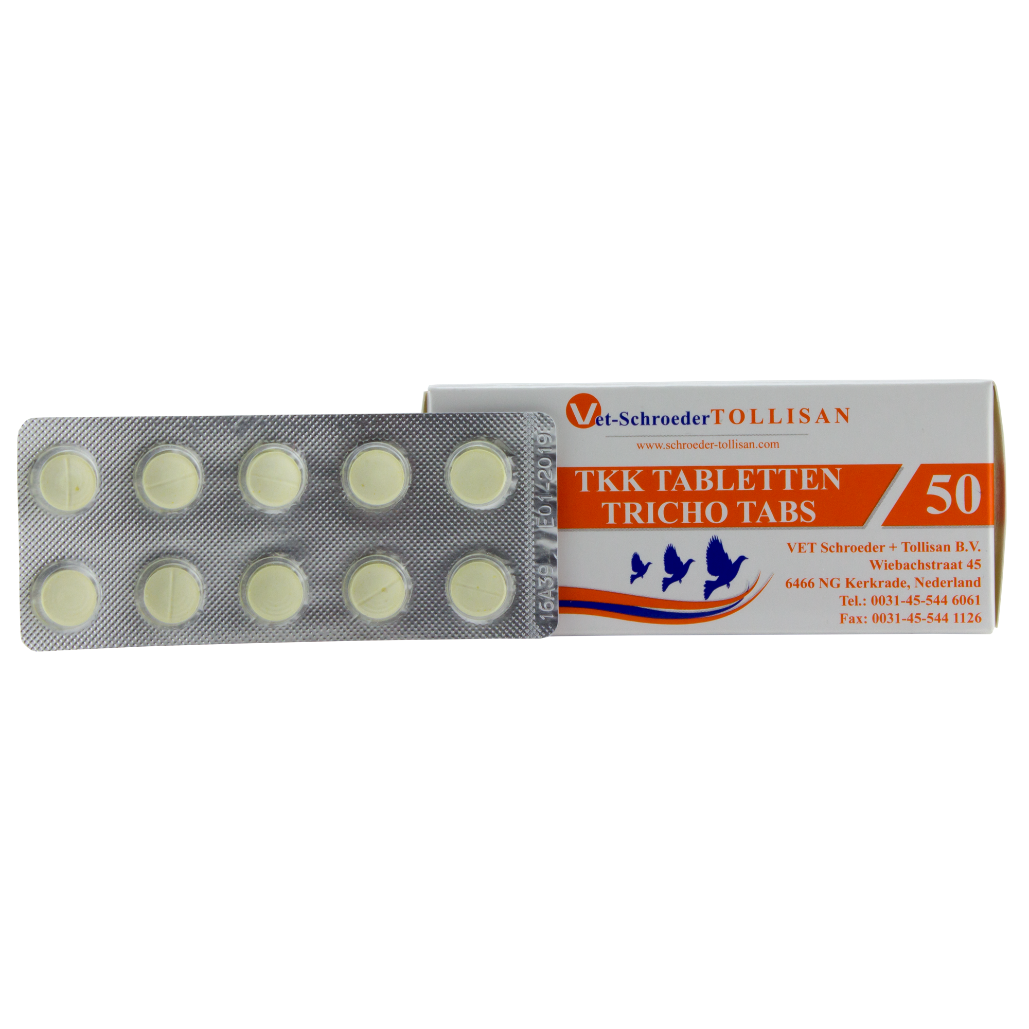 Veteriner Schroeder Tollisan TKK Tablet 50 Tablet (Premiks) 