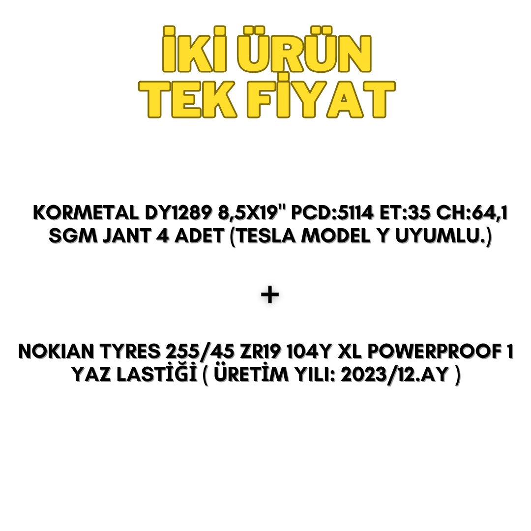 Tesla Model Y Uyumlu Jant