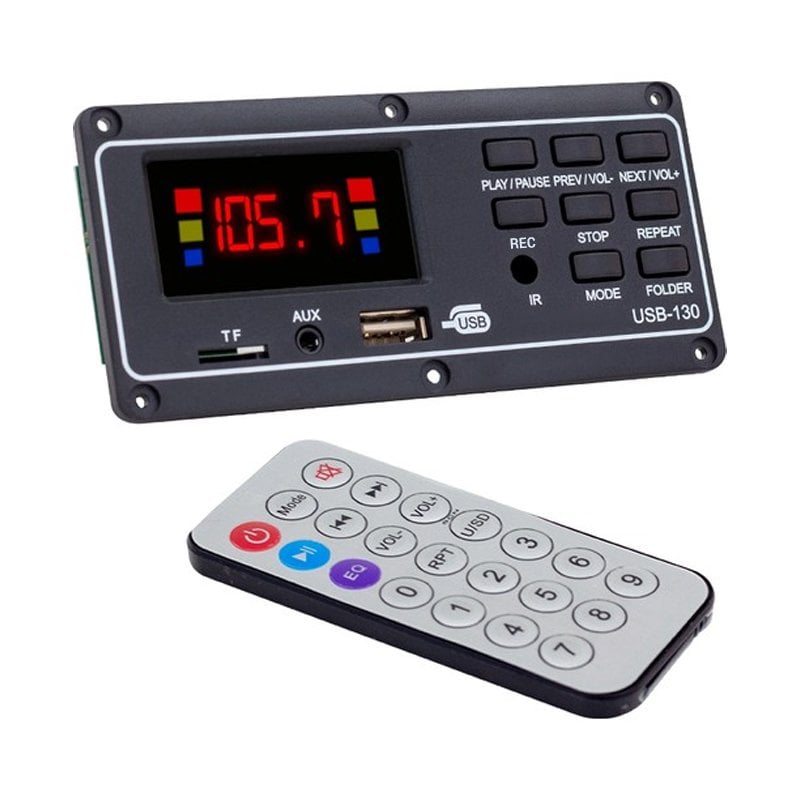 Magicvoice MV-15949 USB-SD-AUX-Bluetooth Mikrofonlu Kumandalı Ekranlı Oto Teyp Çevirici Dijital Player Board İçerik