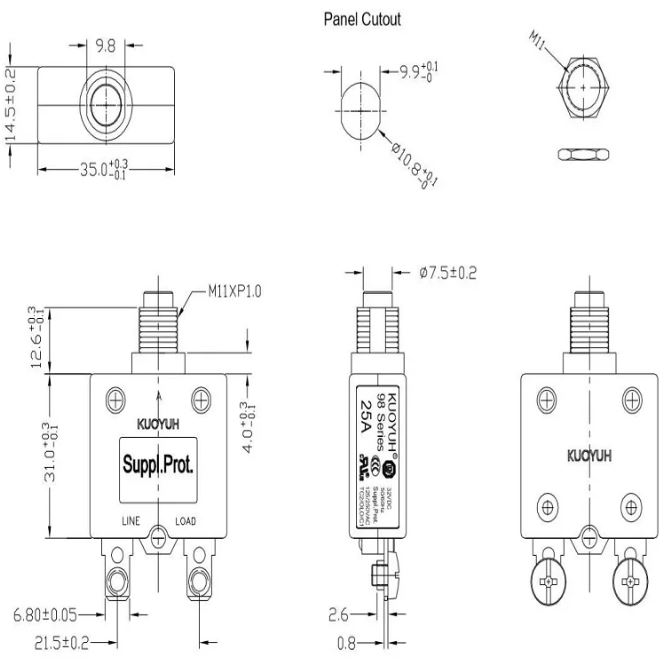 kuoyuh-98-series-dimensions