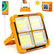  ve açık seyahatleri için aydınlatma sağlayan, manyetik askılı, çift usb ve güneş enerjili, ayarlanabilir parlaklık özellikli, abs malzemeden yapılmış, cilalı metal kaplamalı, şarj edilebilir lityum pil (18650 serisi) ile düşük voltajda çalışan taşınabilir led çalışma lambası. ayrıntılar 1