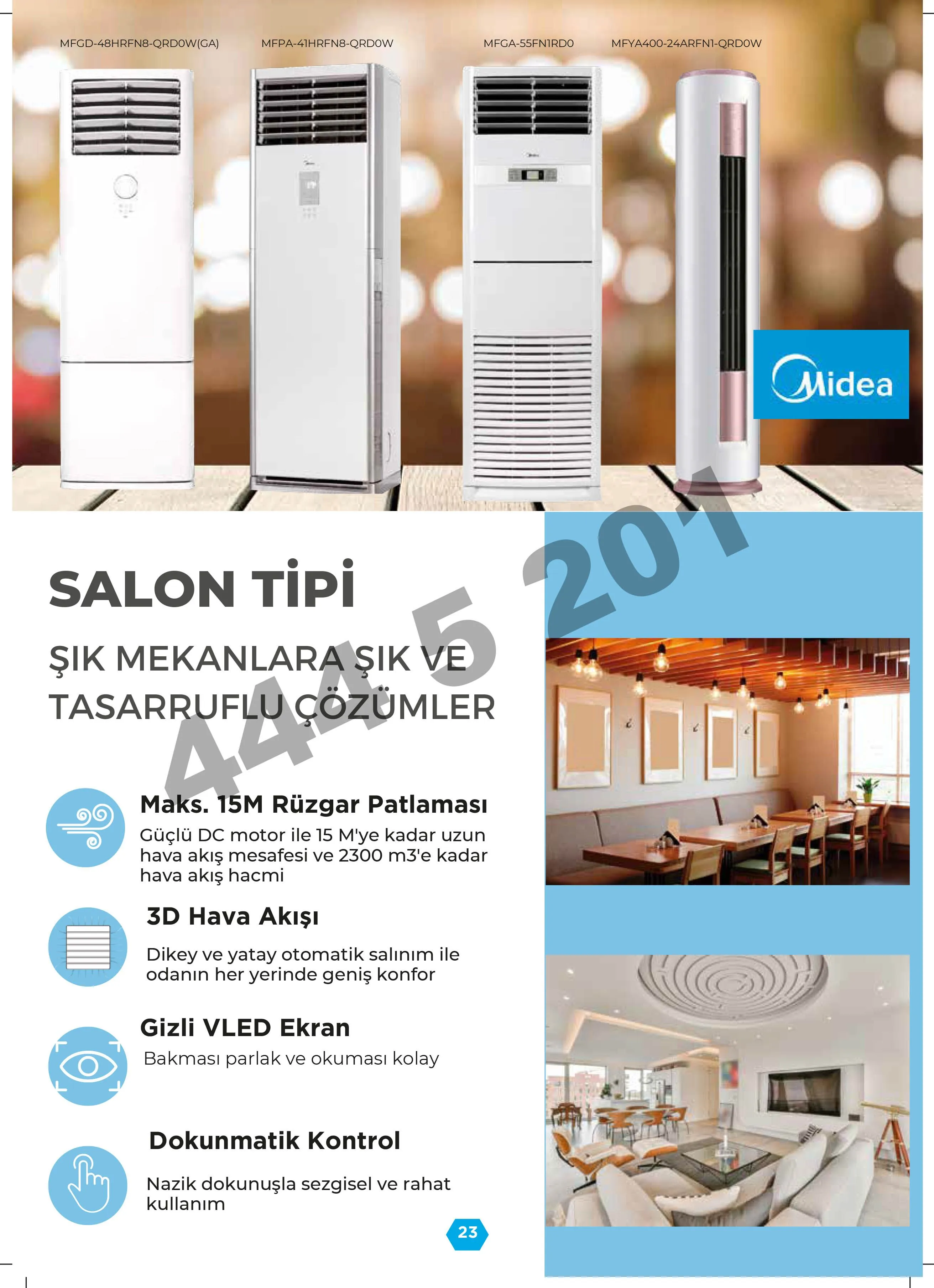 Midea Salon Tipi Kima Teknik Özellikler