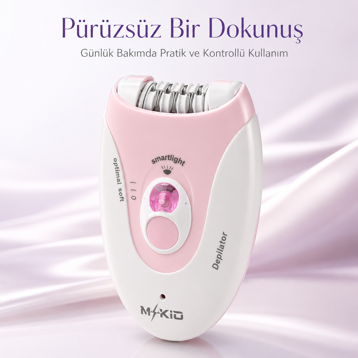 MKİO şarjlı epilatör premium ürün tanıtımı