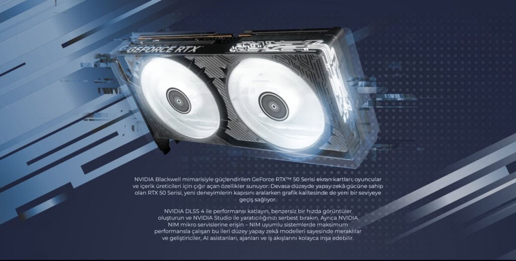 Galax Geforce Rtx 5060 Ti 1 Click Oc 8gb Gddr7 128 Bit Dlss 4 Ekran Kartı (56isn8mdcpct) H2