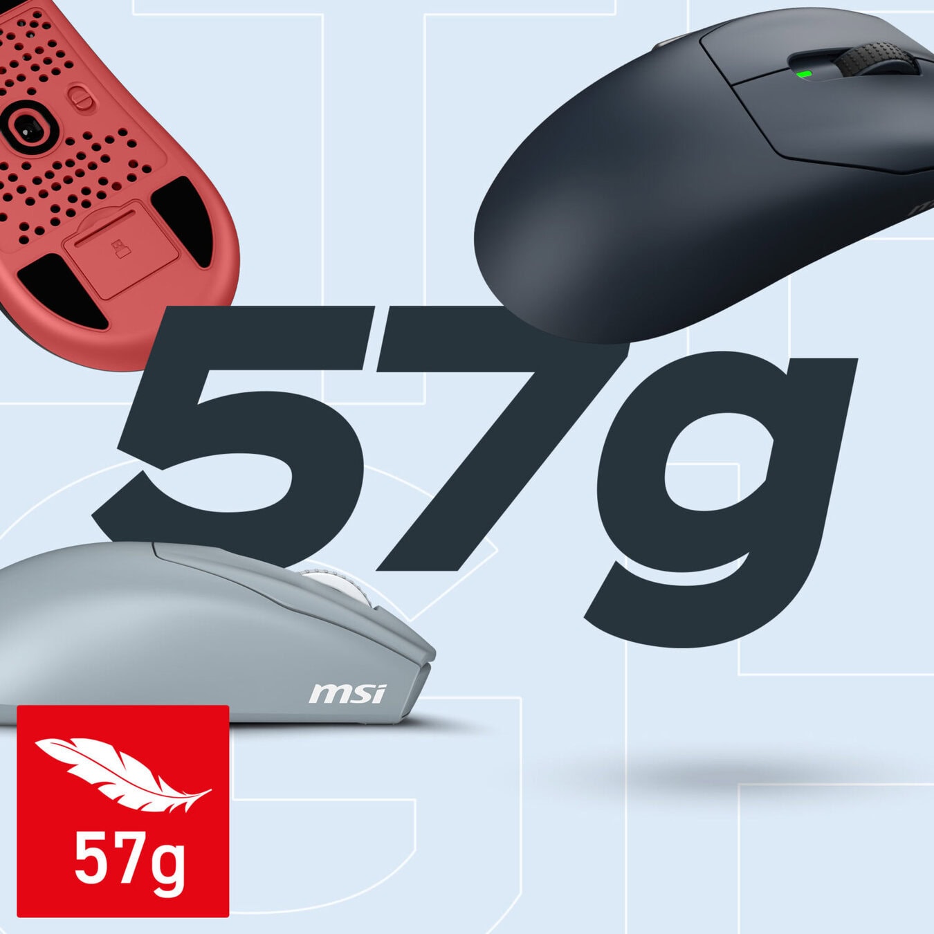 MSI FORGE GM340 WIRELESS Violet PixArt 3311 Sensör RGB Kablosuz Gaming Mouse h4