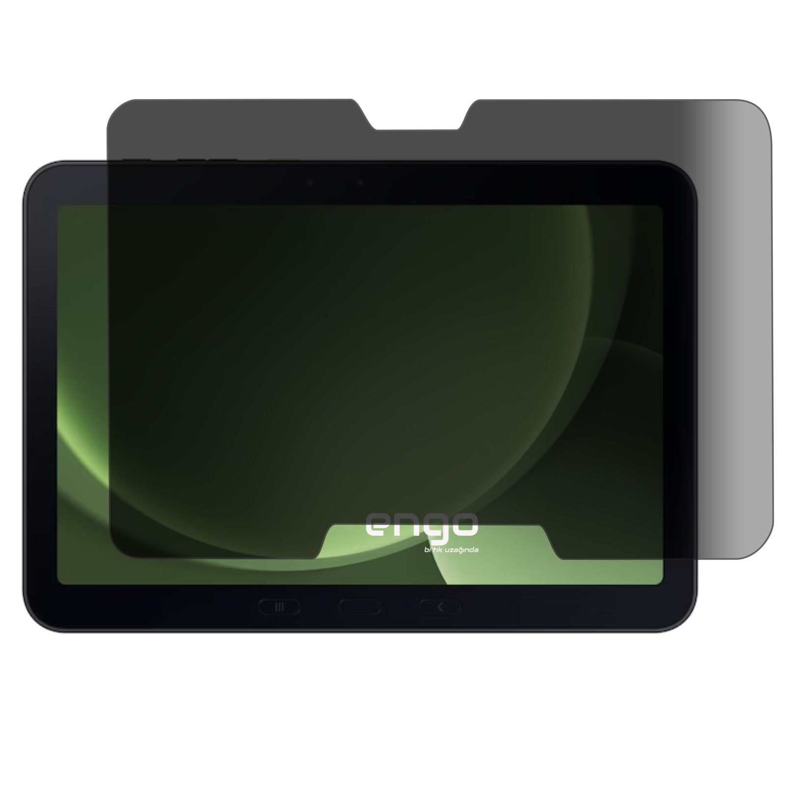 Engo Samsung Galaxy Tab Active 5 Pro 10.1 inç Hayalet (Privacy) Ekran Koruyucu Gizlilik ve Üstün Koruma