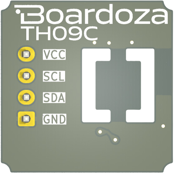 Boardoza TH09C Sıcaklık Sensör Kartı Arka Taraf