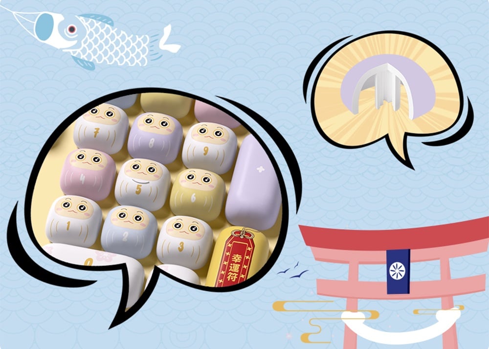 Akko Good Luck Charm Keycap Set H3