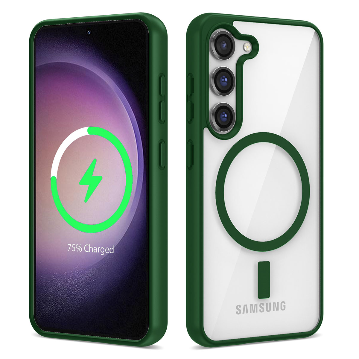 Galaxy S22 Plus Kılıf M-safe Wireless Şarj Özellikli Silikon Zore Ege Kapak - 5