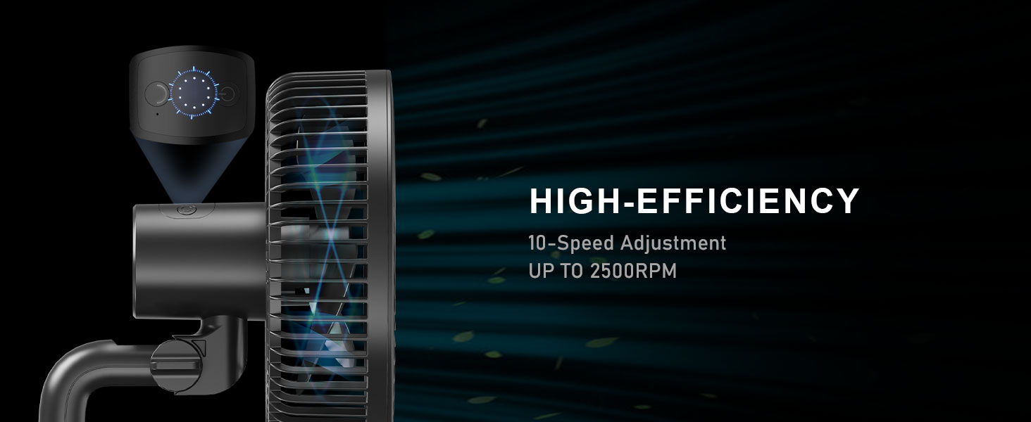 2600 devir/dakikaya kadar 10 kademeli ayarlı yüksek verimli fan. Avrupa Birliği yıldızlarını gösteren dijital göstergeli, dairesel fan kanatlı siyah cihaz.