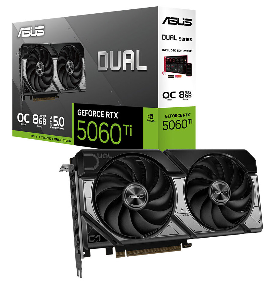 asus dual geforce rtx™ 5060 ti 8gb gddr7 oc edition
