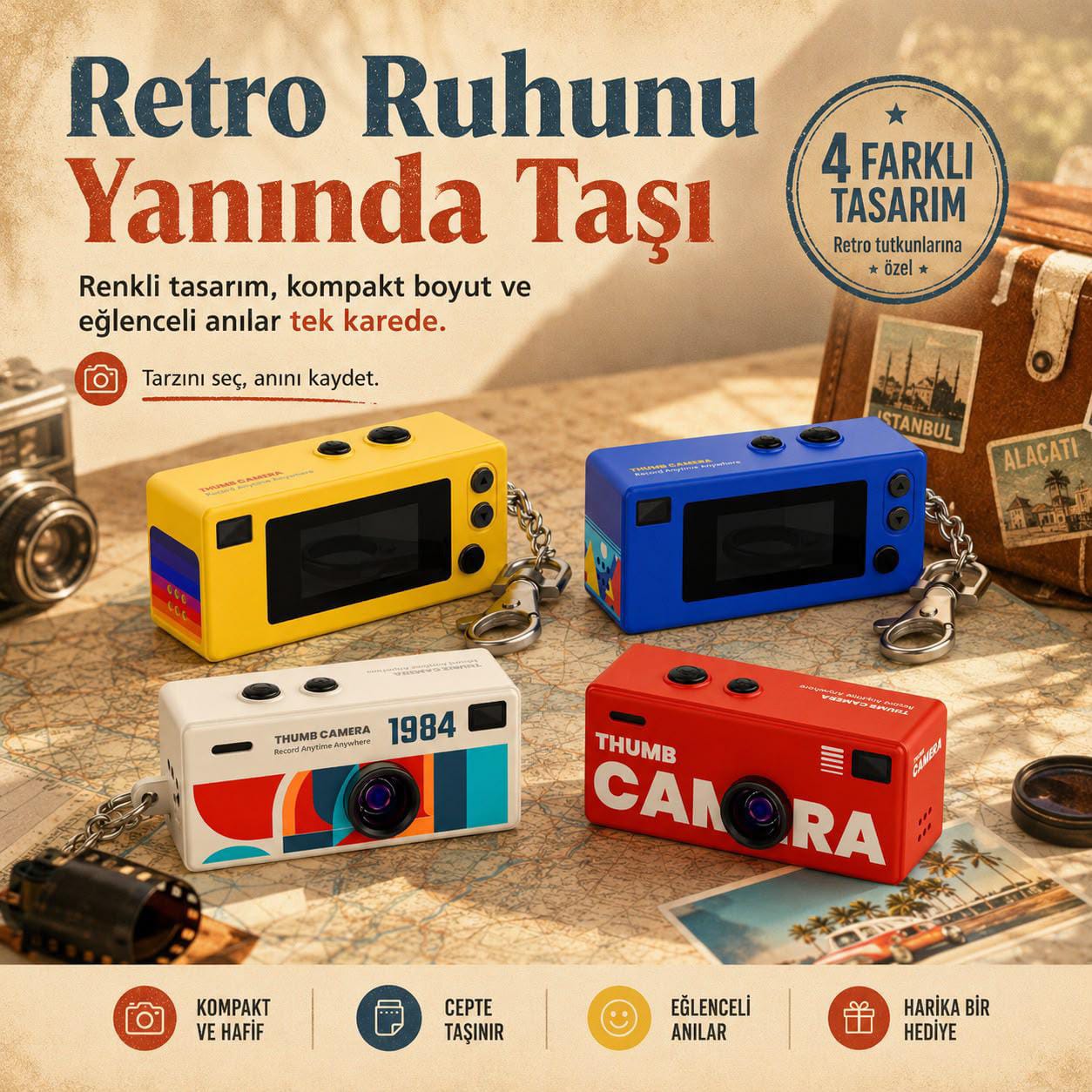 SMATE G8 Beyaz Mini Güvenlik Kamerası