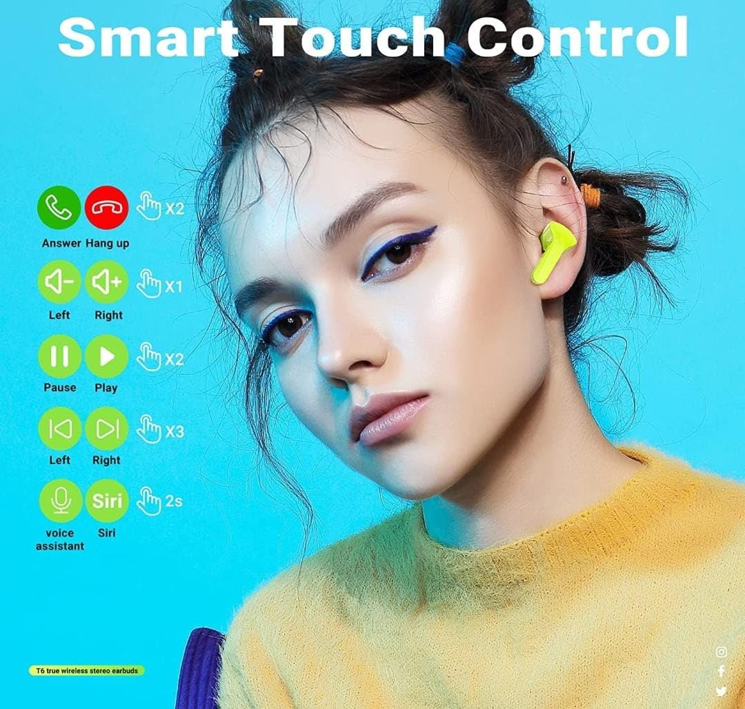 Ultrapods Max Wireless 5.3 Earbuds with Smart Touch Control