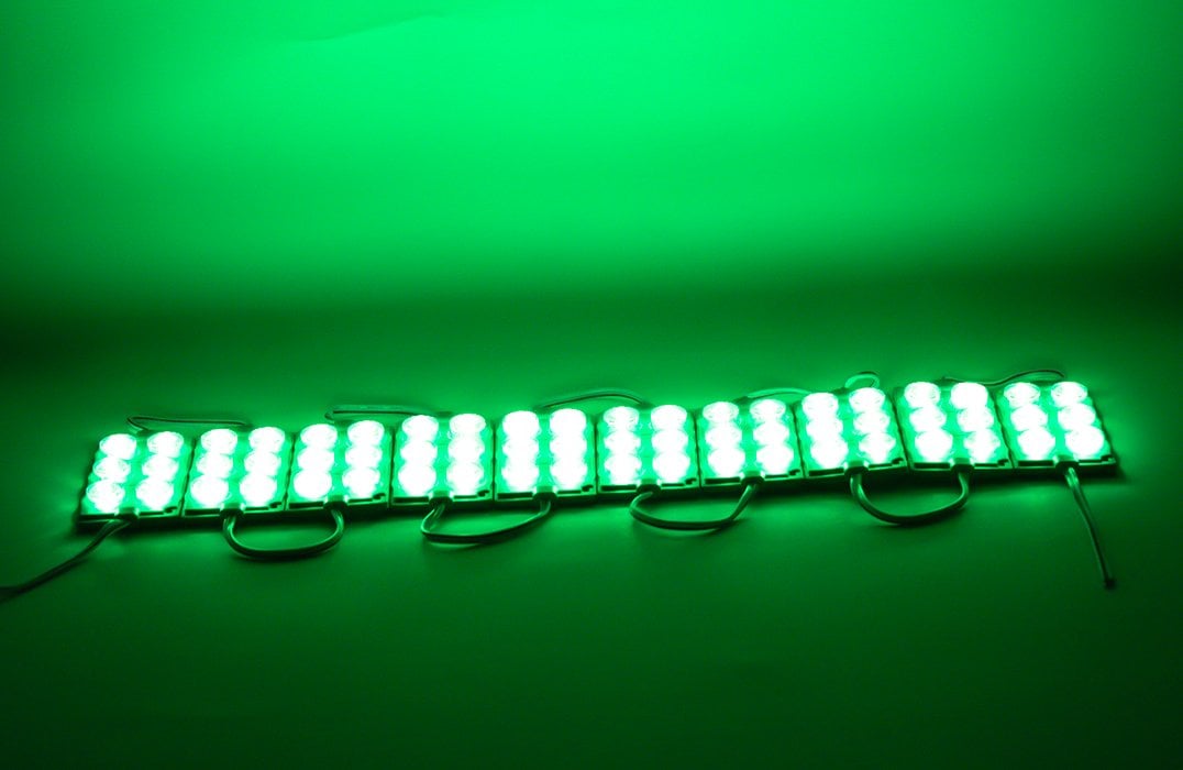 Powermaster 24 Volt 3 Watt Yeşil 3030 Modül Led 75*40