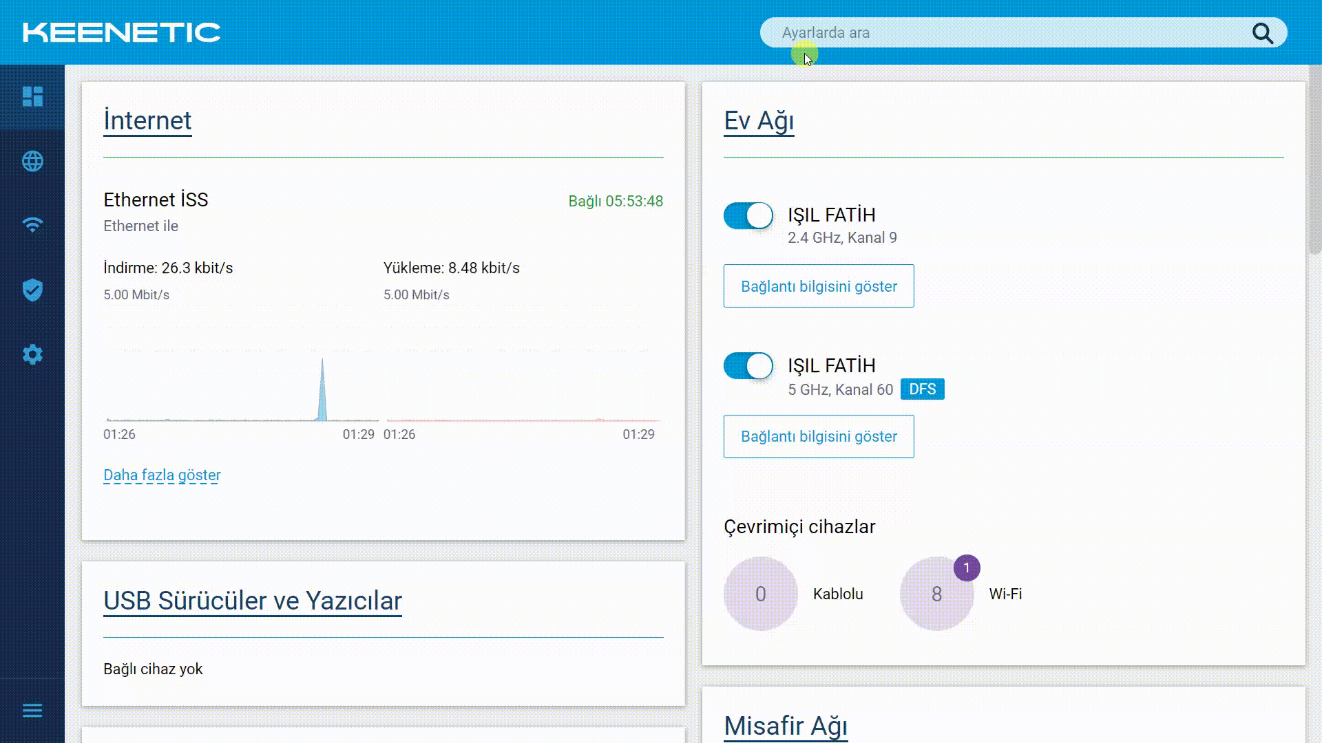 Keenetic Sezgisel Web Arayüz