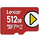 Lexar Play Micro SD Kart 512 GB, microSDXC UHS-I Kartı, 150 MB/s'ye kadar Okuma Hızı, Hafıza Kart...