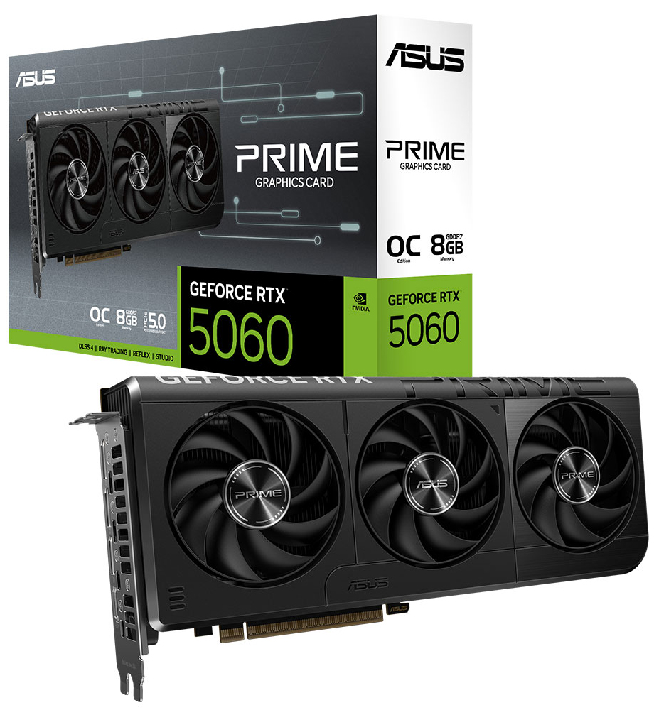 asus prıme geforce rtx™ 5060 8gb gddr7 oc edıtıon