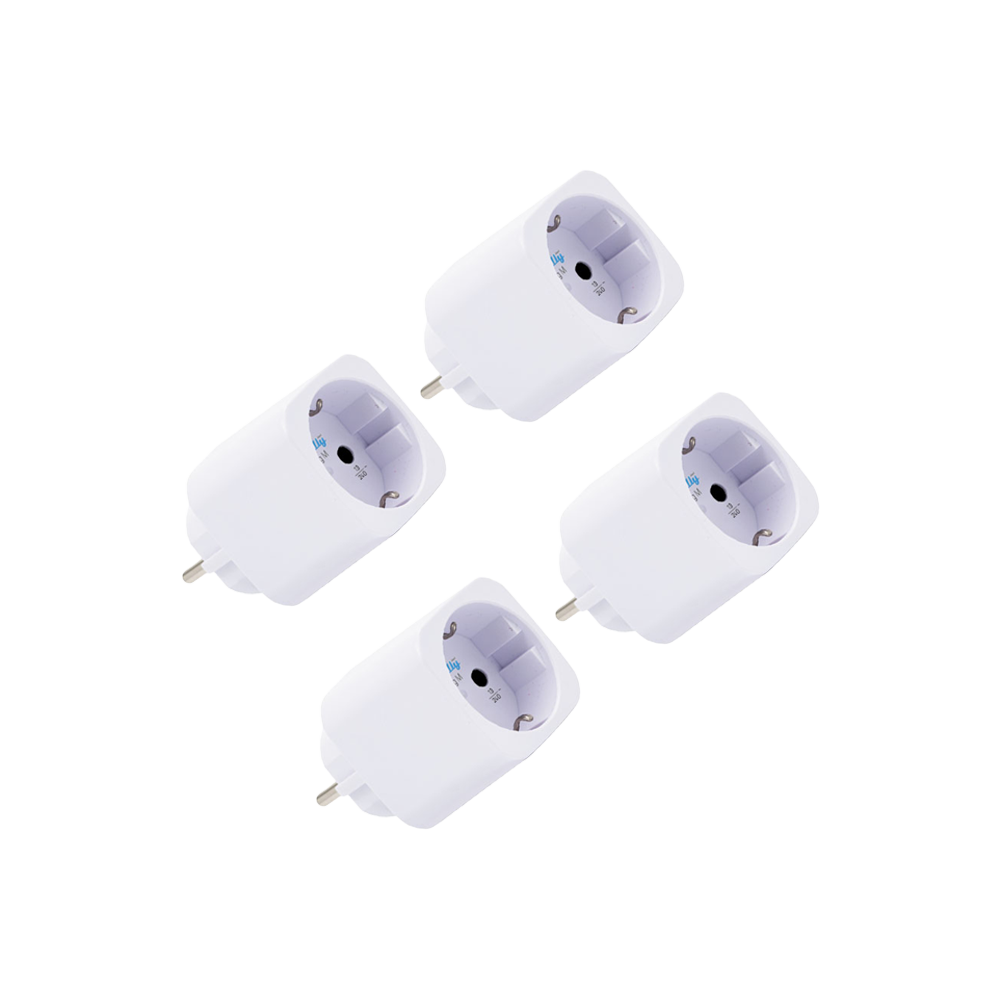 Shelly Plug M Gen3 Matter Enerji Ölçümlü Akıllı Priz 4'lü Paket Beyaz