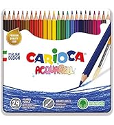 Carioca Suluboya Kalemleri Metal Kutu - 24 adet, Çok renkli (42860)