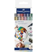 Faber-Castell 160713 - Metalik keçeli kalem, elyaf uçlu, 1,5 mm çizgi kalınlığı, birçok yüzey için...