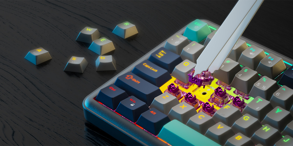 GamePower Zoom RGB Kablolu Mekanik Siyah Gaming Klavye
