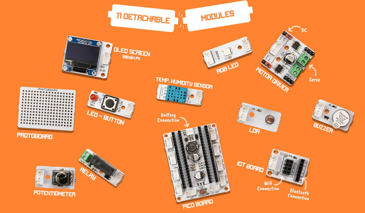 pico bricks modülleri