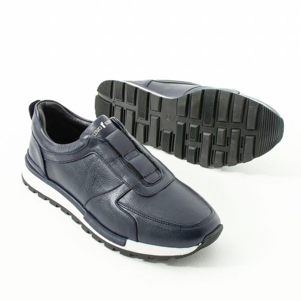 Hakiki Deri Lacivert Erkek Ayakkabı