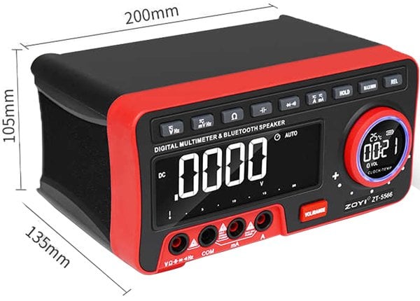 Zoyi ZT-5566 Dijital Ekranlı Masaüstü Ölçü Aleti + Bluetooth Hoparlör