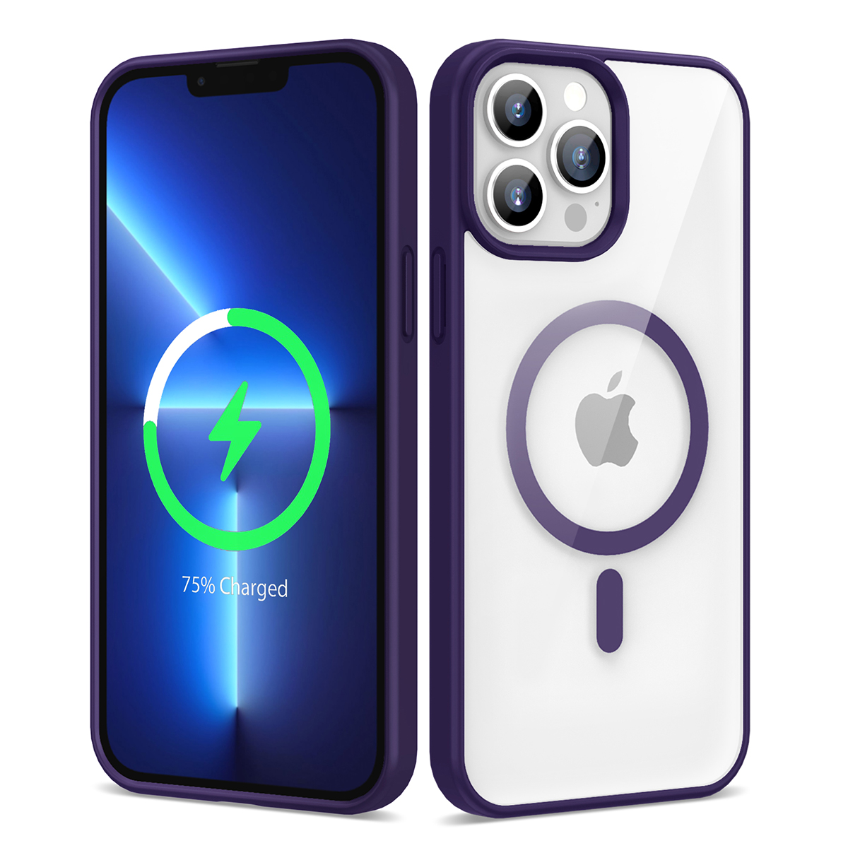 Apple iPhone 13 Pro Kılıf M-safe Wireless Şarj Özellikli Silikon Zore Ege Kapak - 5