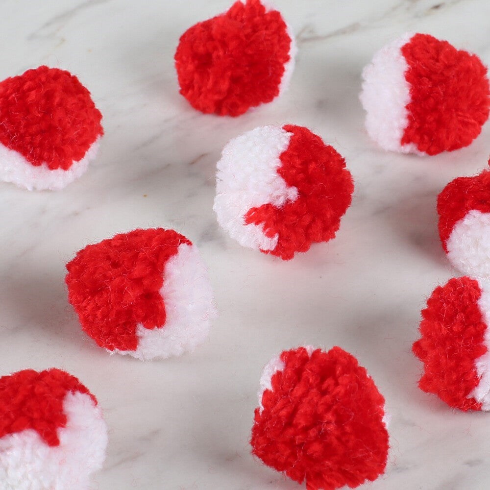 ANKAVERSE® Kartopu İkiz Pompon farklı renk seçeneği