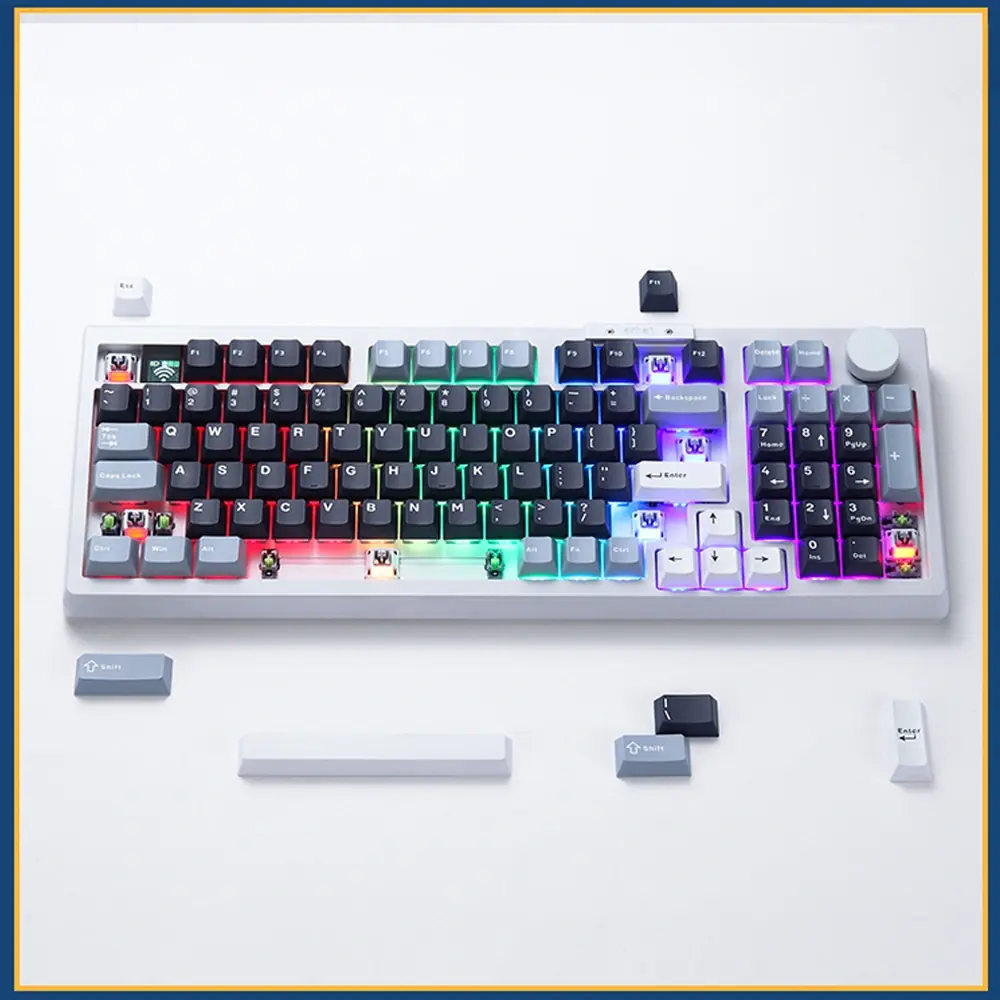 Silver Switches and Keycaps