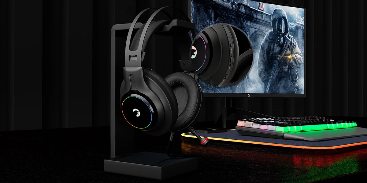 GamePower Kugon Siyah 7.1 Surround Rainbow Gaming Kulaklık